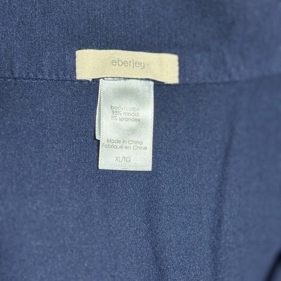 Eberjey Navy Blue Short Sleeve Sleep Shirt Size: XL - Picture 2 of 5